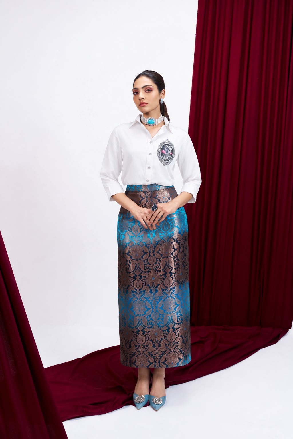 Rajkumari shirt - White