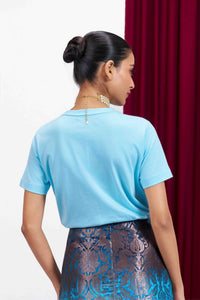 Rajkumari Powder Blue T-Shirt