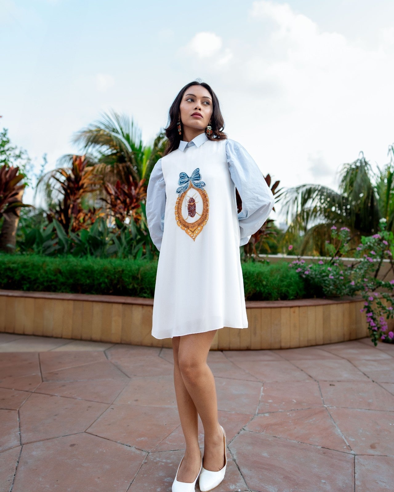 Santori Tunic - Mini White / 3XL Santori Tunic - Mini White / 3XL