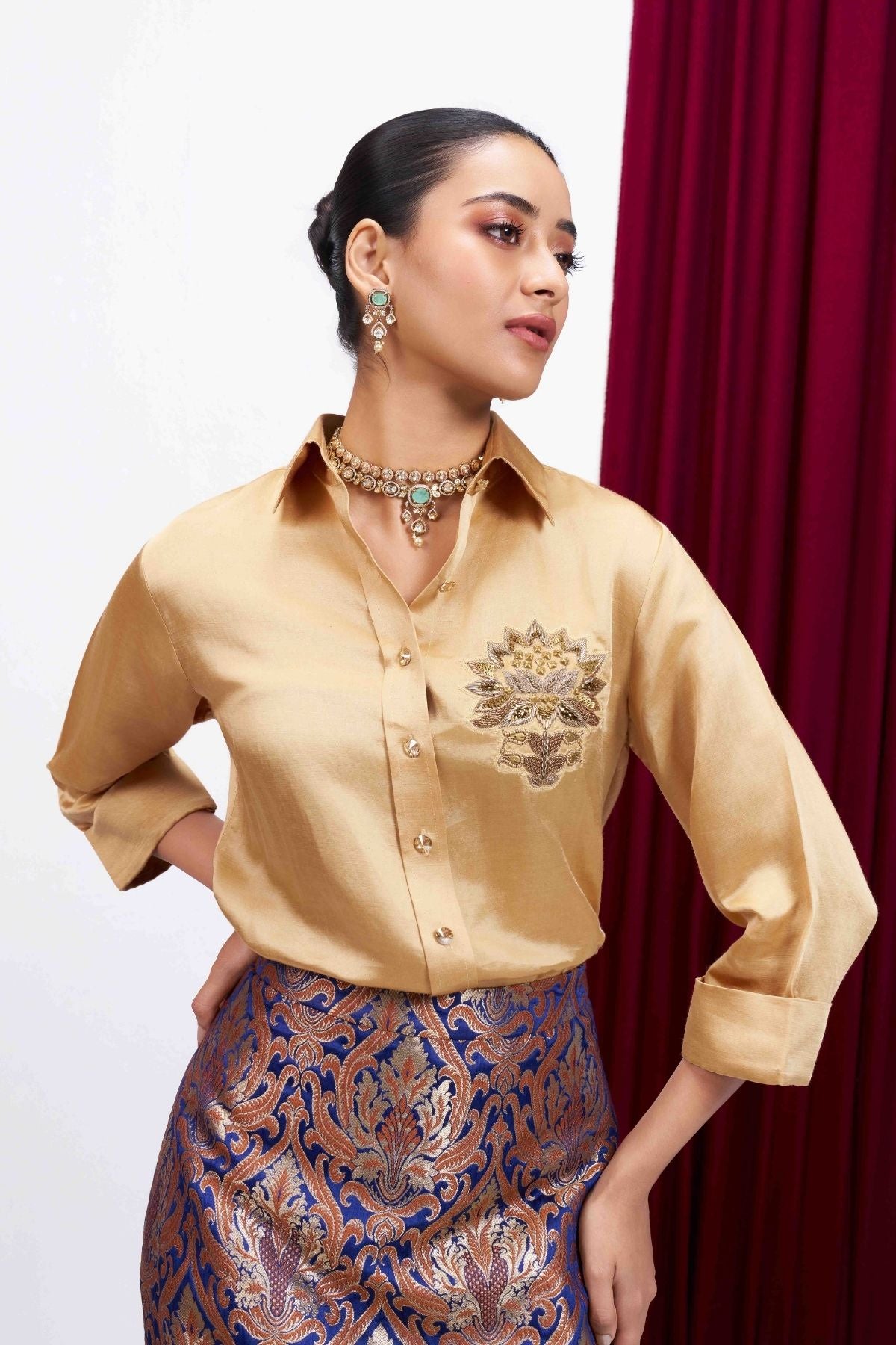 Sunheri Brocade Set