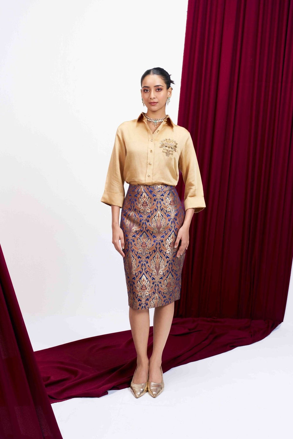 Sunheri Brocade Set