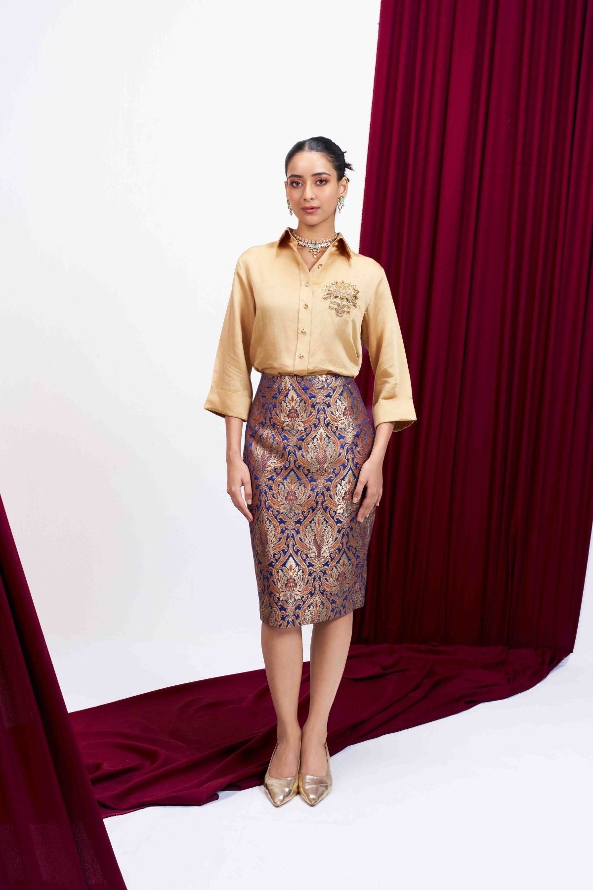 Sunheri Brocade Set