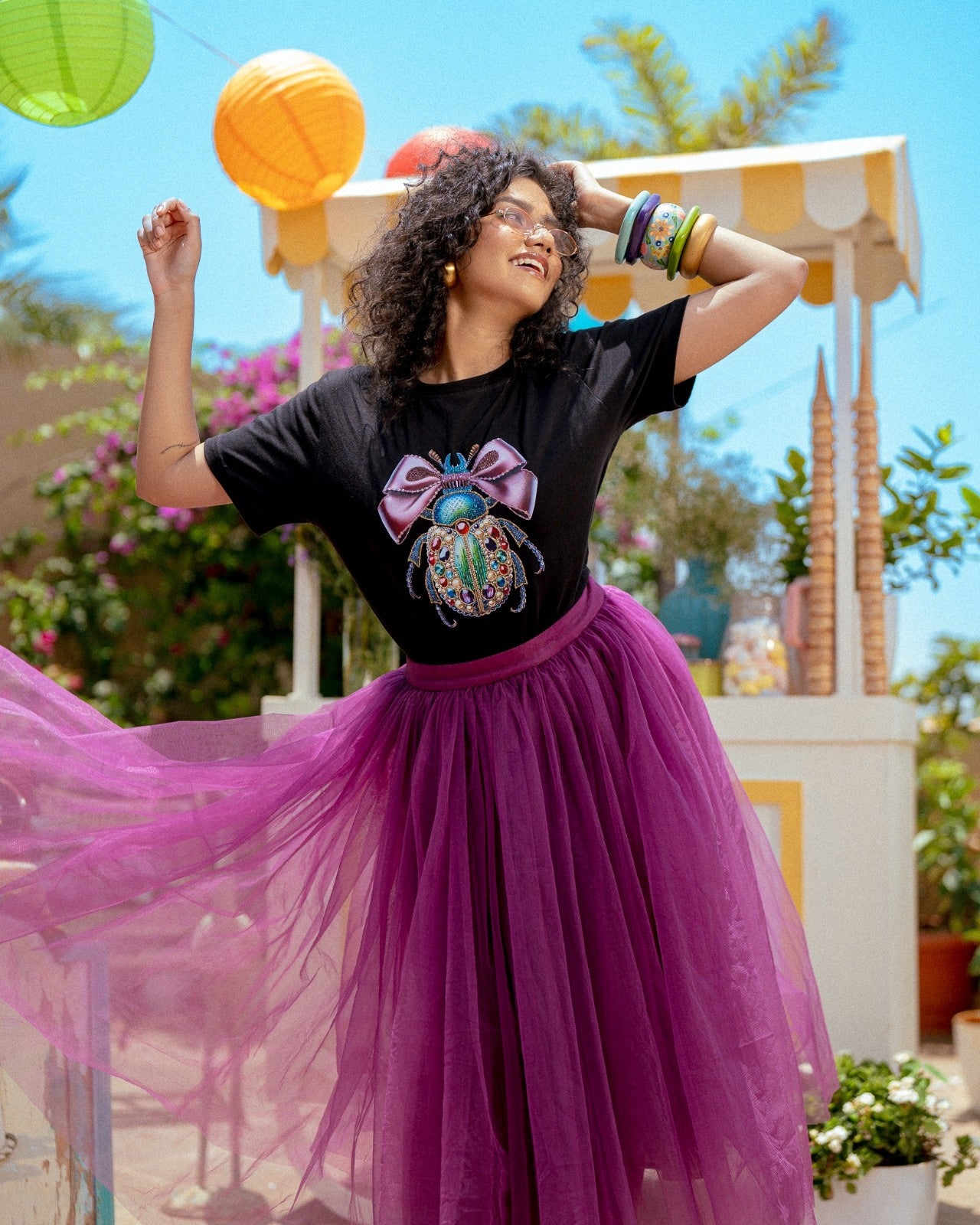 THE JEWEL BOW BEETLE TEE - Duchess Kumari