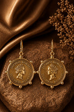 Duchess Medallion Drop Earrings