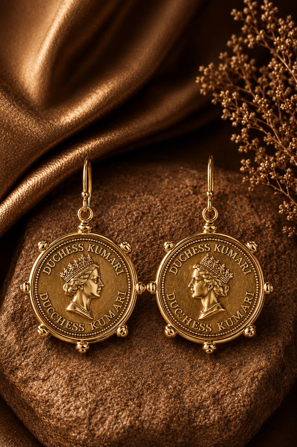 Duchess Medallion Drop Earrings