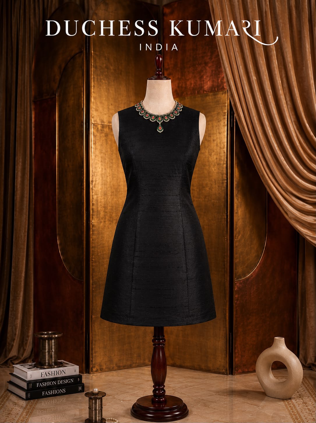The Noir Émeraude Dress