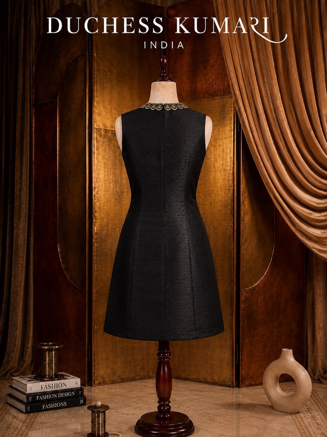 The Noir Émeraude Dress