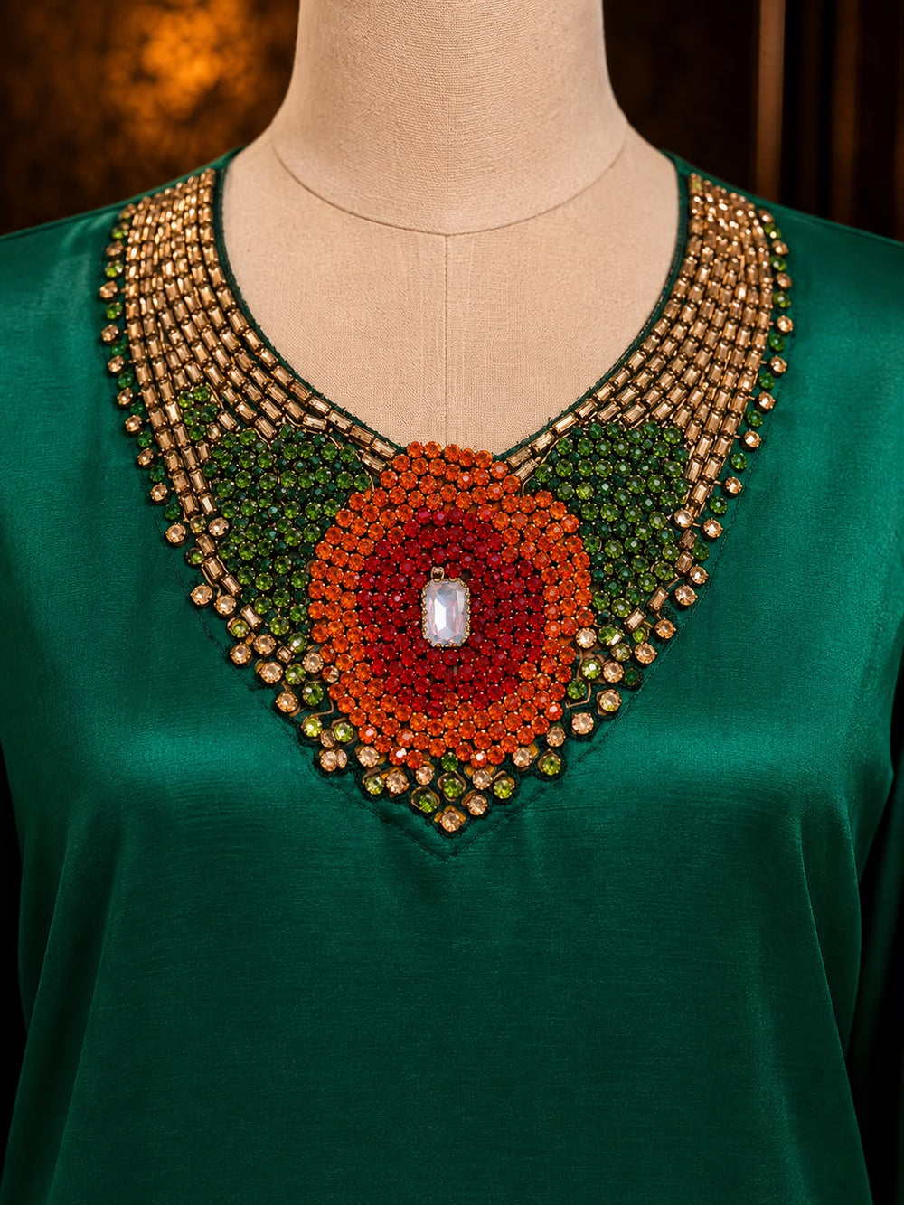 The Emerald Soleil Kaftan - Second Image