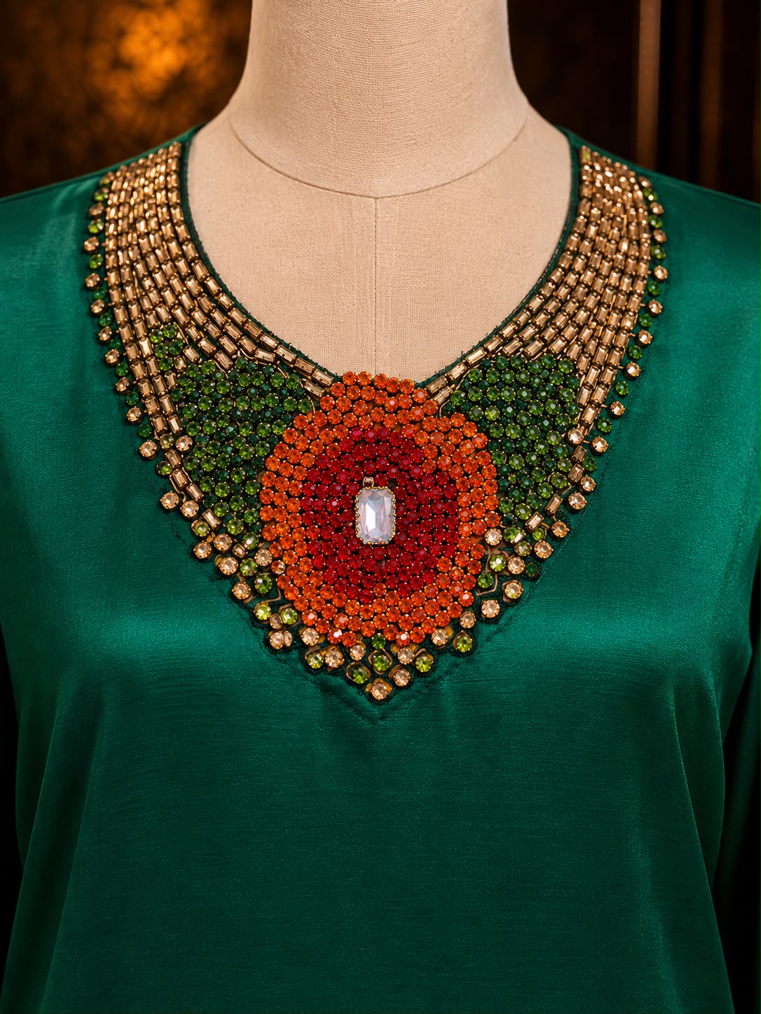 The Emerald Soleil Kaftan