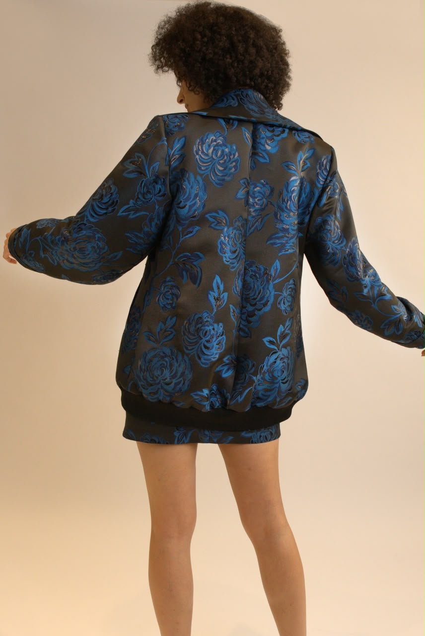 The Midnight Bloom Brocade Set