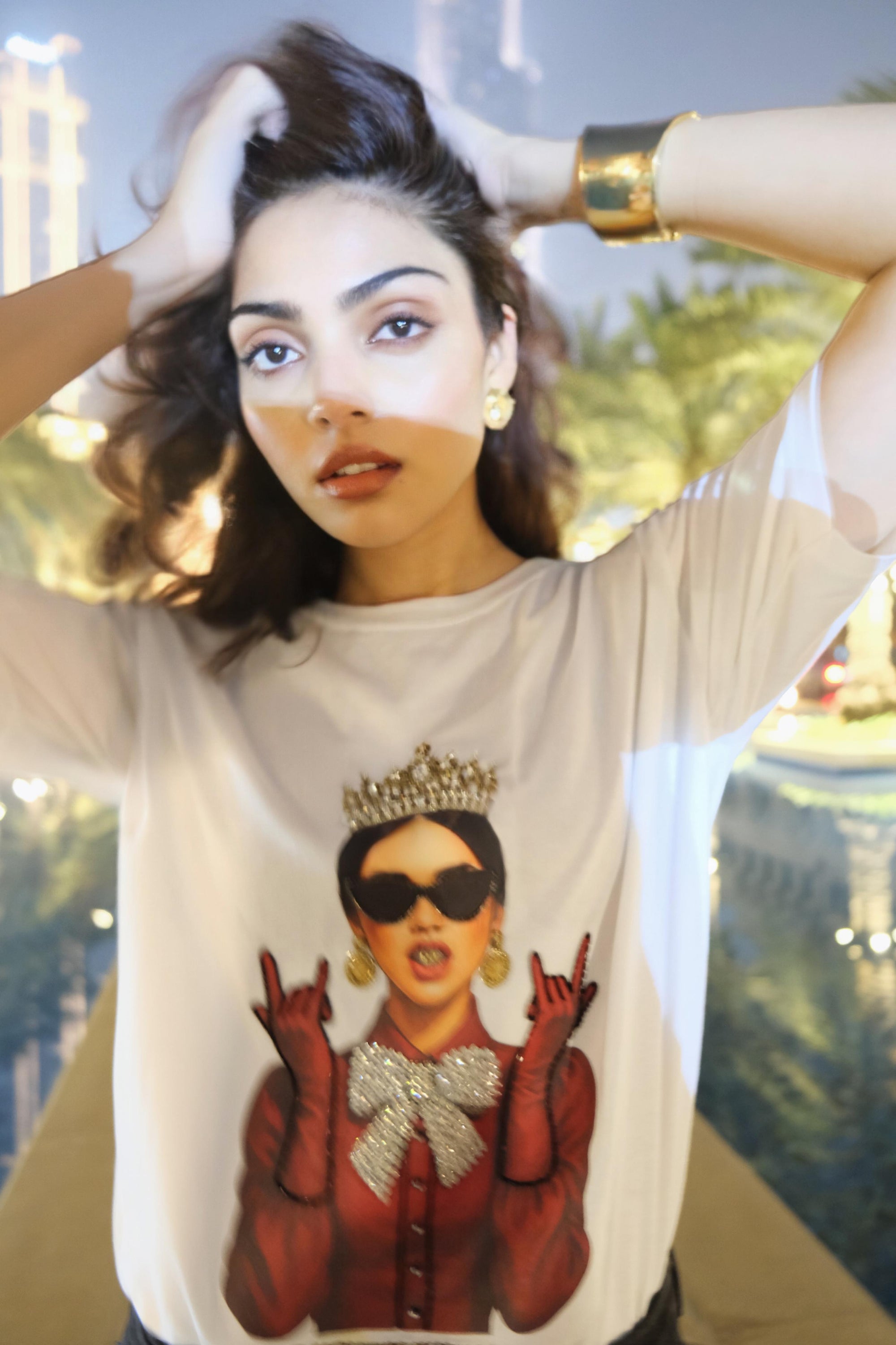 DK rebel crown embroidered t-shirt