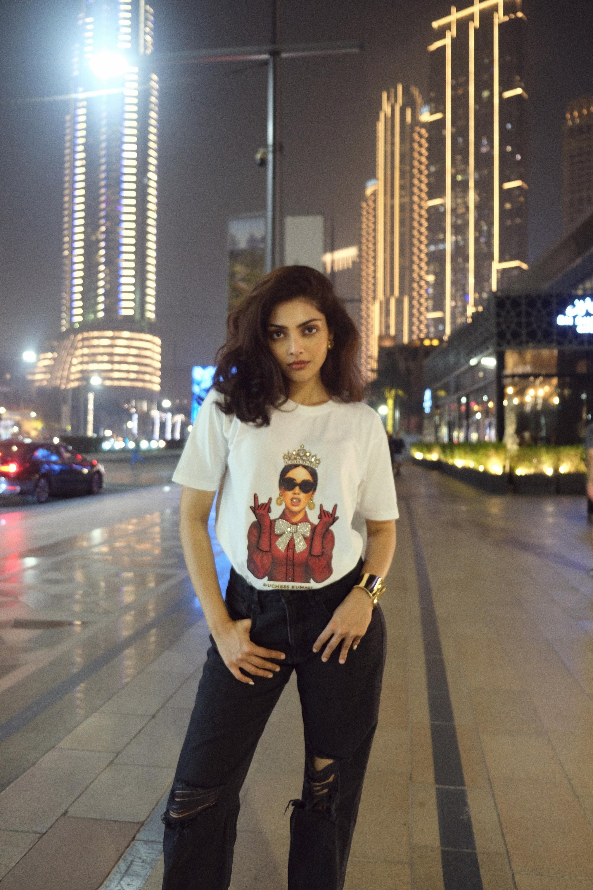 DK rebel crown embroidered t-shirt