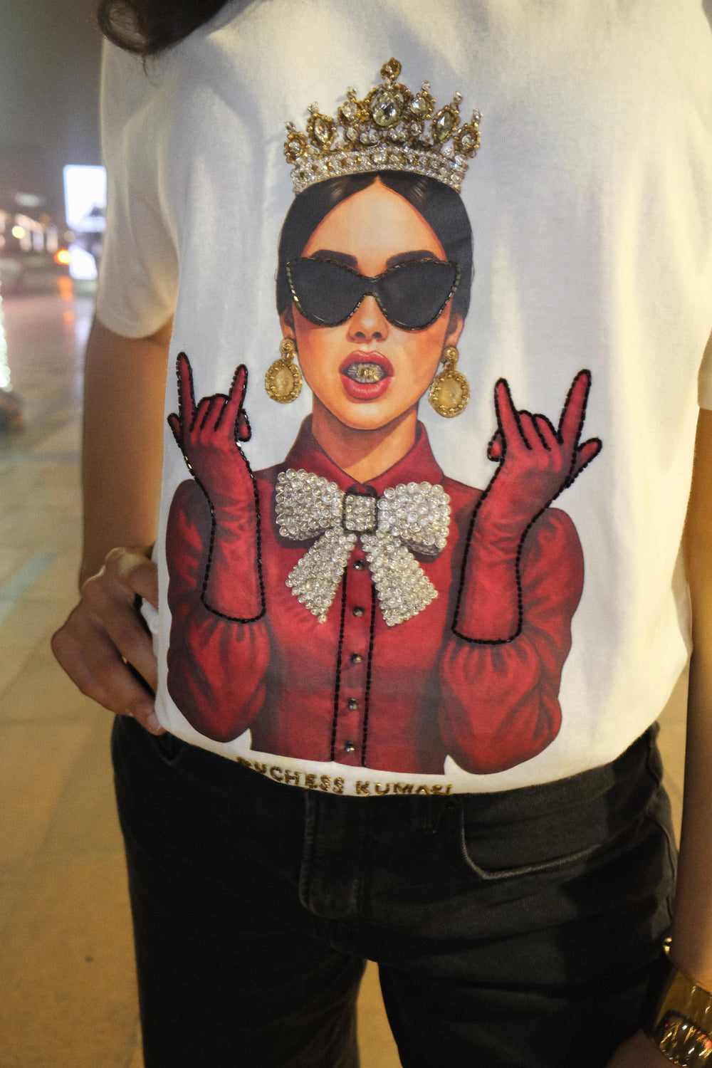 DK rebel crown embroidered t-shirt - Second Image
