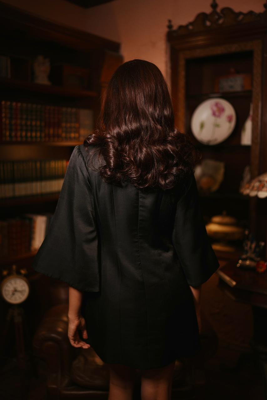 The Gilded Gota Bow Dress