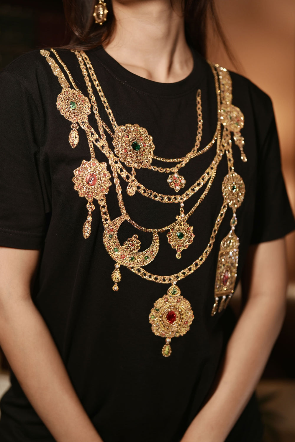 DK Jewel Embroidered T-Shirt - Second Image