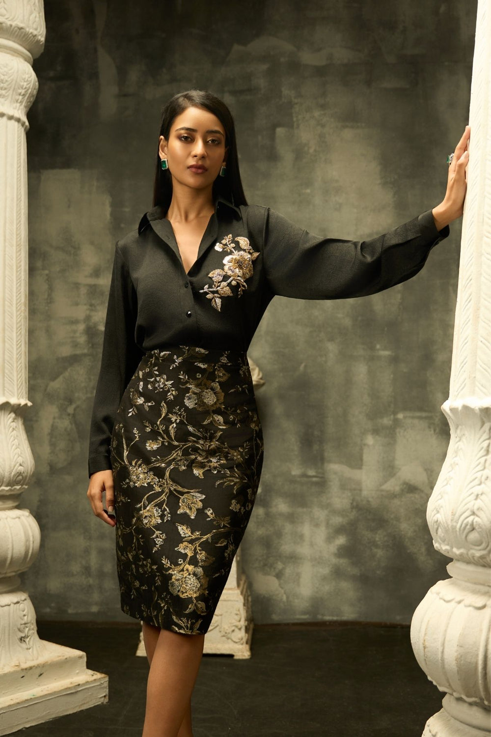 Baroque Bloom Set - Black